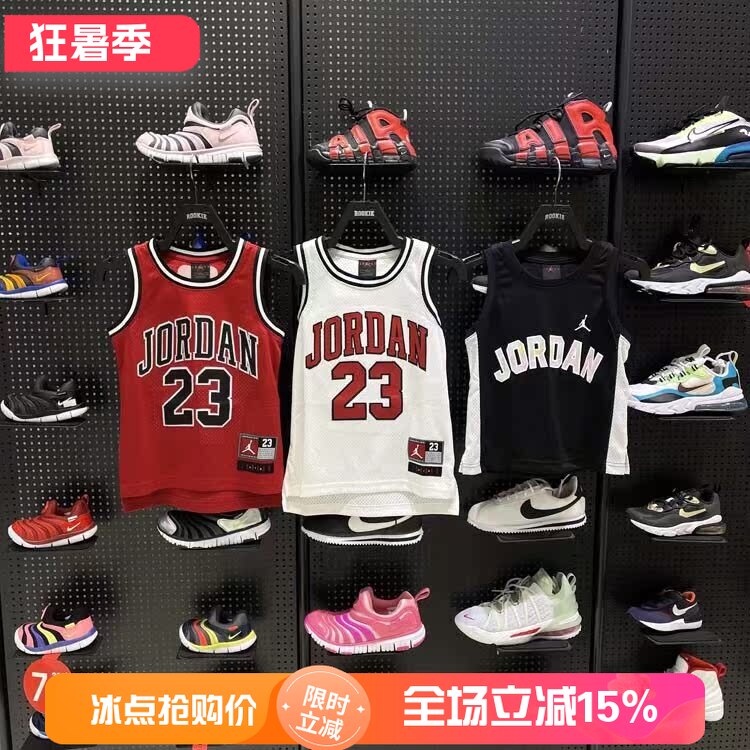 JORDAN男女童夏季经典款无袖网眼