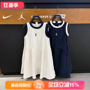 匡威女童夏季圆领套头连衣裙