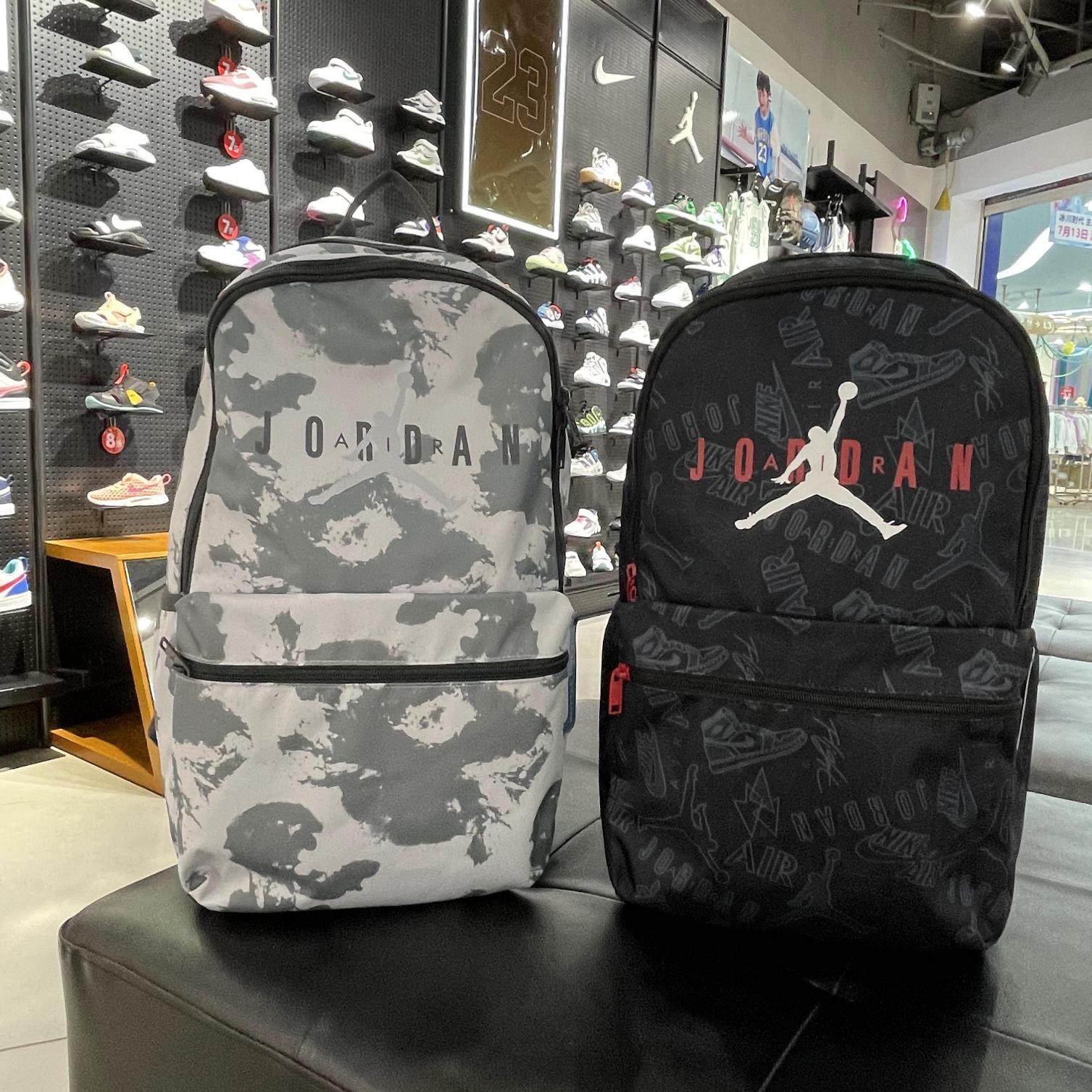 Jordan男女大童春季时尚迷彩休闲双肩包电脑包耐脏书包jd2413006