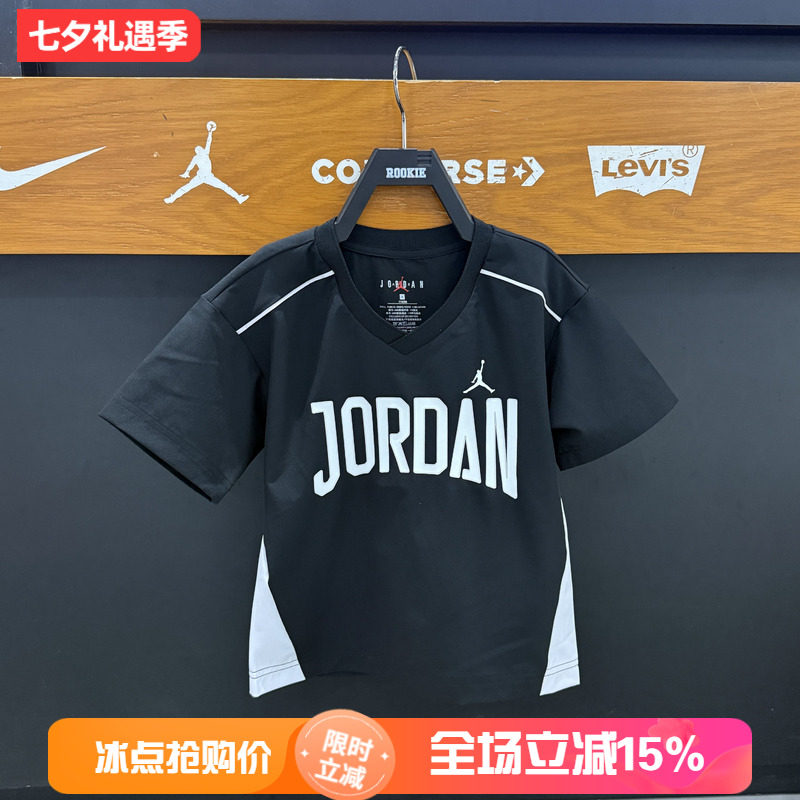 JORDAN童装夏款男童速干短袖T恤