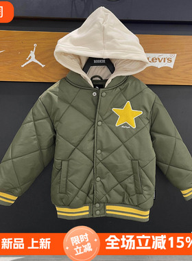 Converse匡威5年冬季男女童新款休闲时尚短款连帽棉服CV2442253