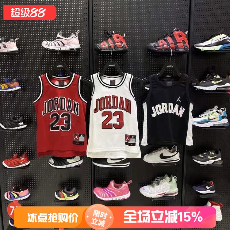 JORDAN男女童夏季经典款无袖网眼