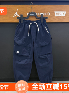 匡威儿童裤子2025春秋新款男童时尚潮流百搭工装休闲裤 CV2542051