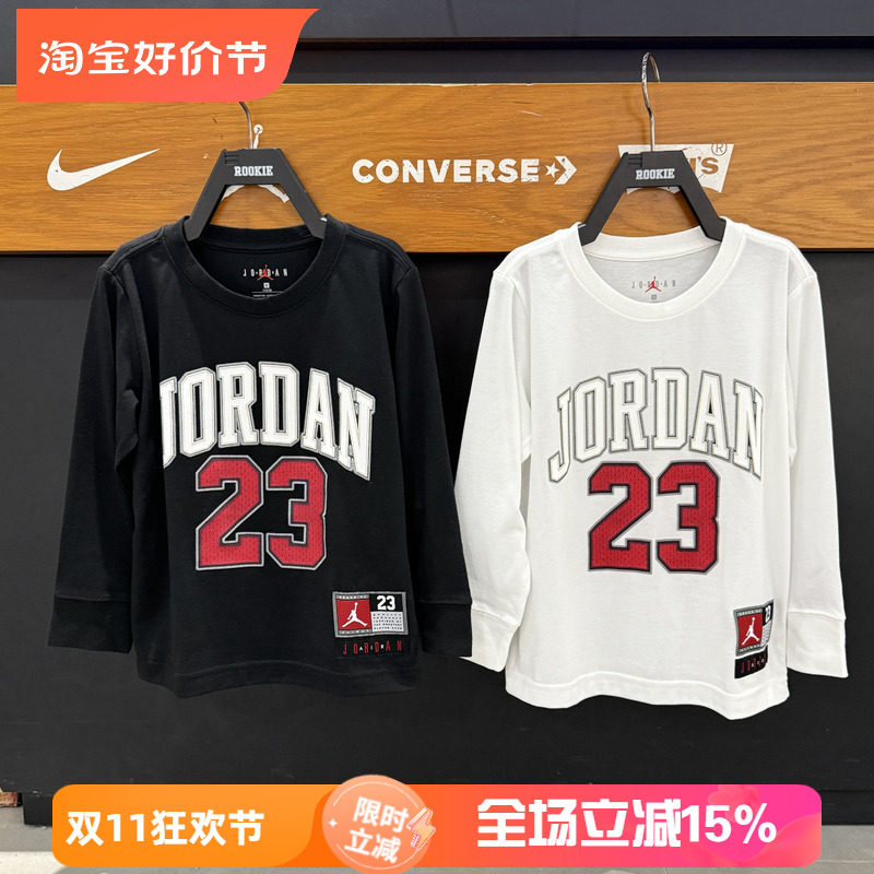 Jordan童装飞人款长袖圆领T恤