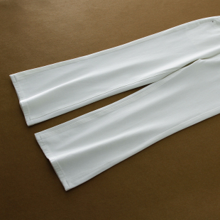 舒适卫通莱赛尔天丝棉 立体剪裁微喇直筒牛仔裤 白色 推荐 神裤