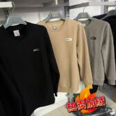 双星正品 上衣 休闲运动套头长袖 男士 秋冬加绒圆领卫衣宽松时尚