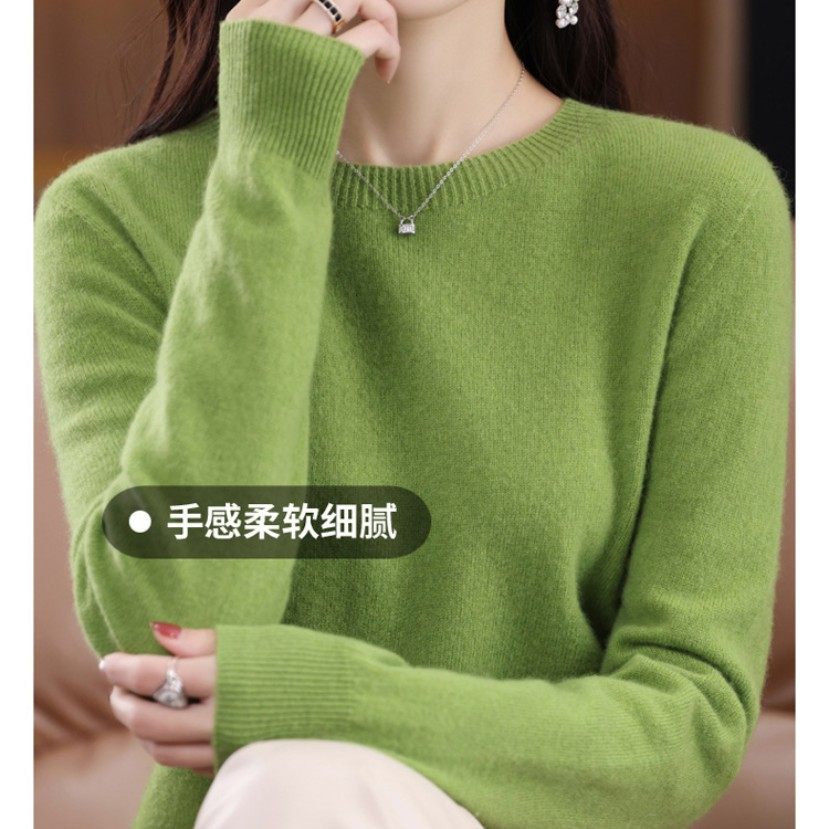 一线成衣100羊毛衫女纯羊毛针织衫圆领百搭套头毛衣宽松打底衫,女士内衣/男士内衣/家居服,吊带/背心/T恤/打底/肌底衣,淘宝优惠券,粉丝福利购,淘宝优惠卷
