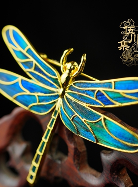 孔雀羽毛镶嵌正装新中式配饰