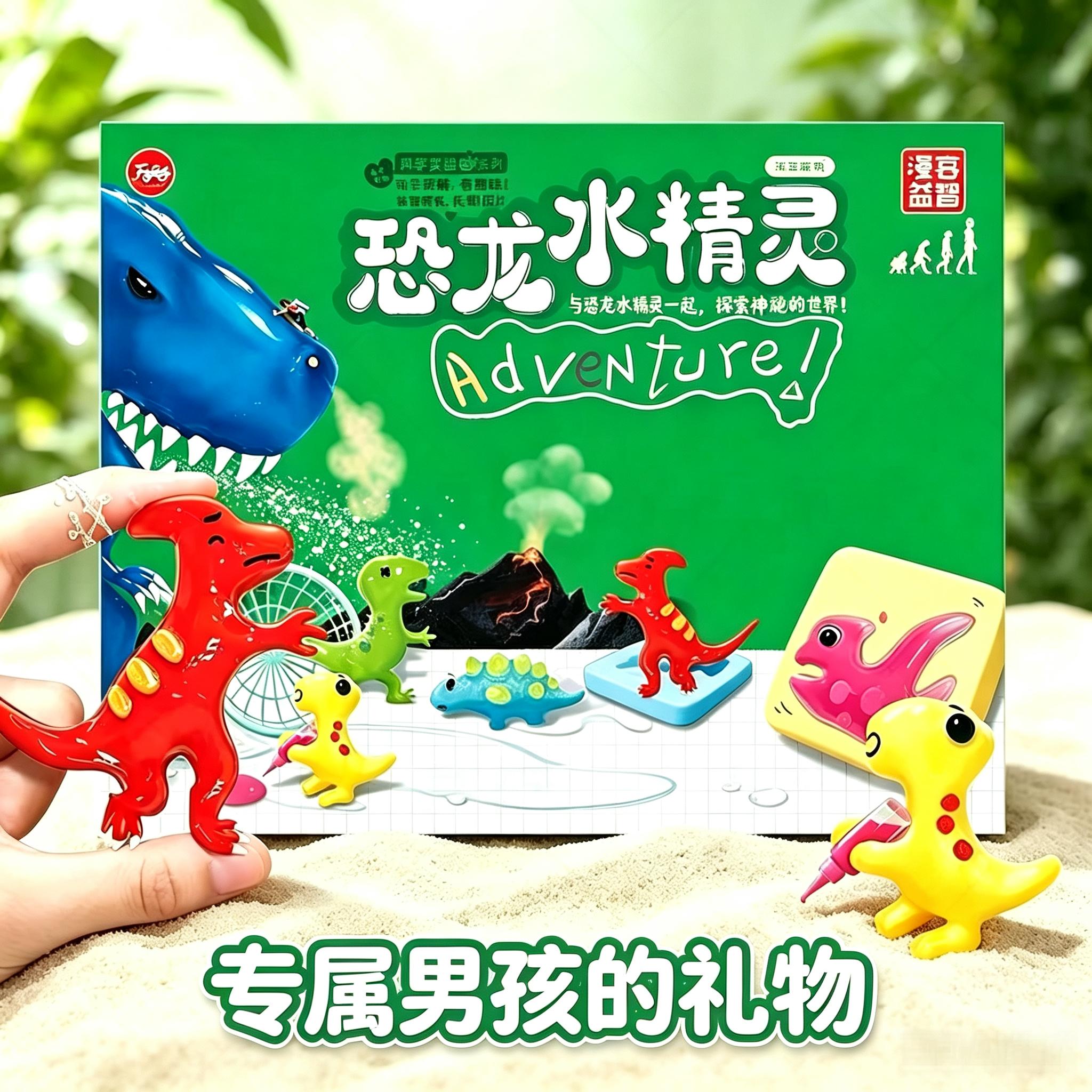 魔幻水精灵恐龙神奇水宝宝儿童益智无毒手工DIY制作材料男孩玩具