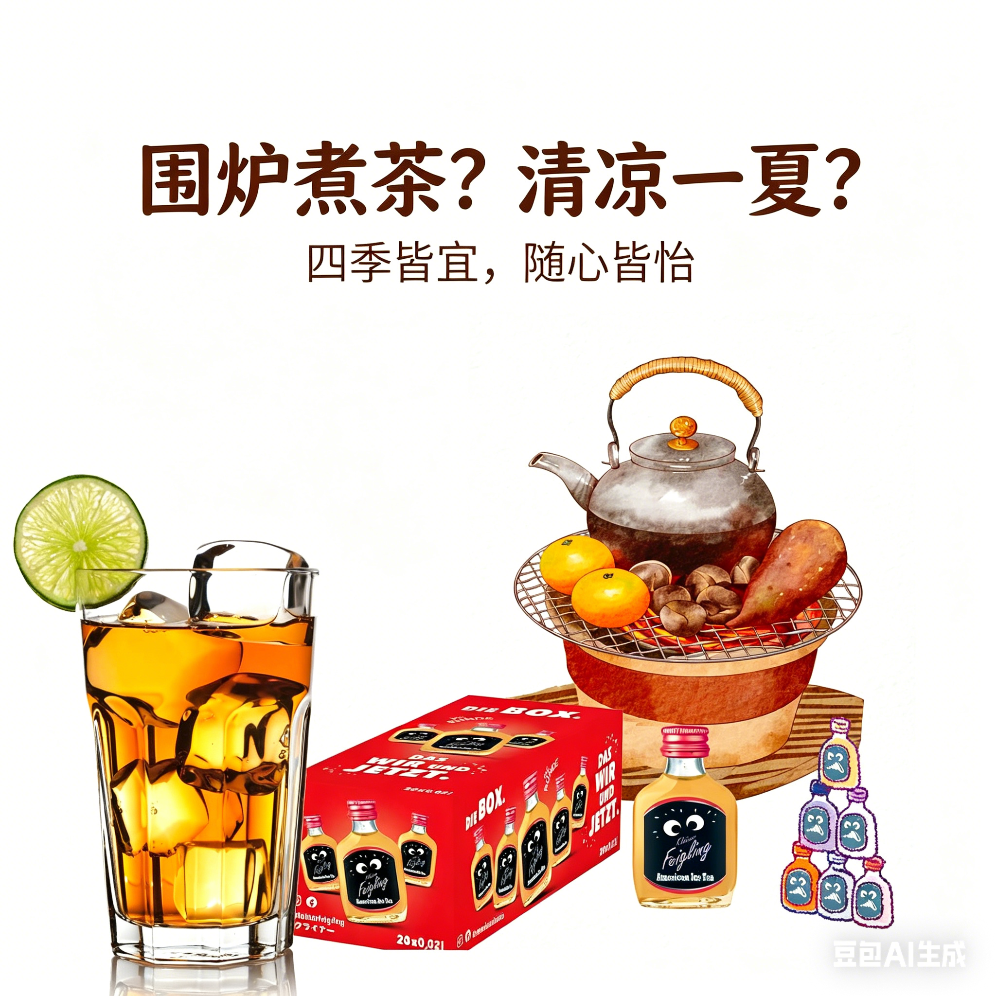 围炉茶酒原瓶进口德国碧茵胆小鬼利口酒20度红茶力娇酒版盒装20瓶
