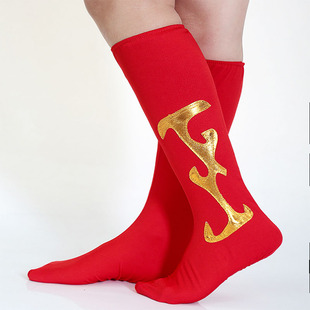 民族舞蹈服演出服装 套脚套舞台袜套 舞台靴套藏族蒙古舞长筒靴套鞋