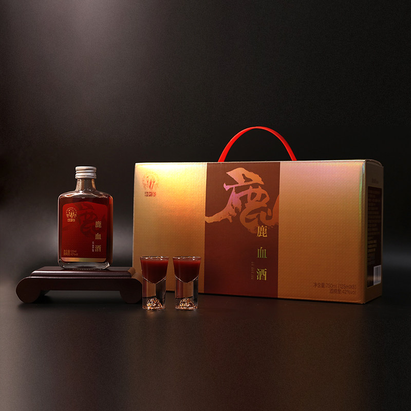 上药神象新鲜鹿血酒750ml新鲜鹿血与纯粮白酒的CP组