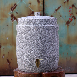 麦饭石水缸水桶滤水器家用饮水机储水罐茶水桶客厅凉冷水壶带龙头