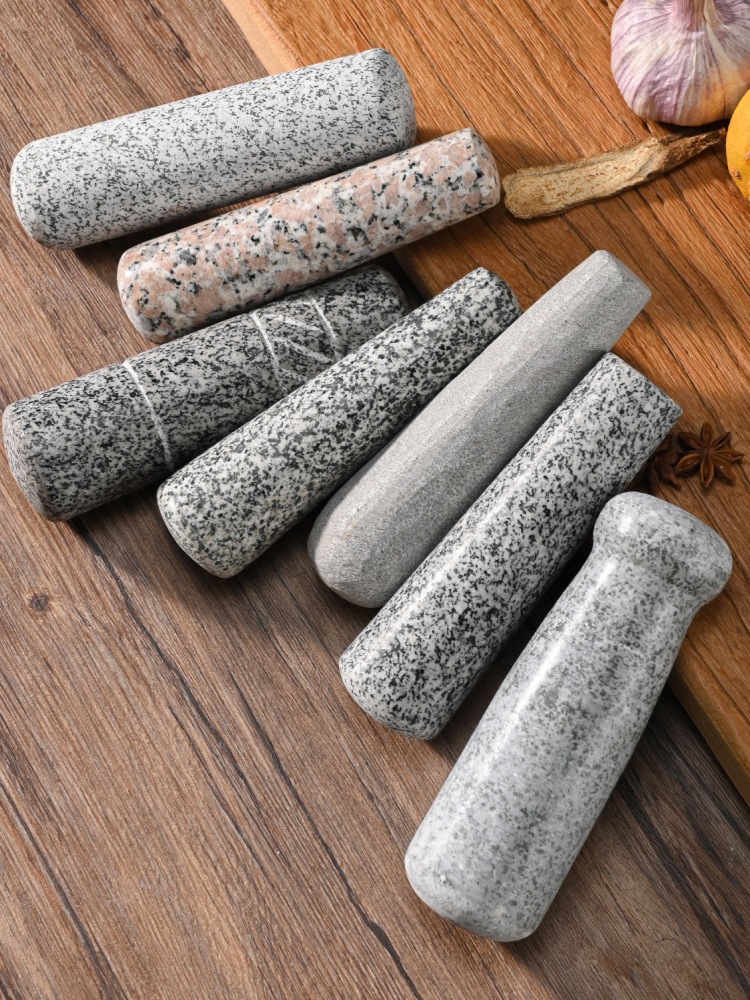 捣蒜器把手研磨棒捣药杵石臼把手蒜臼子家用研磨棒捣药杵剥蒜器