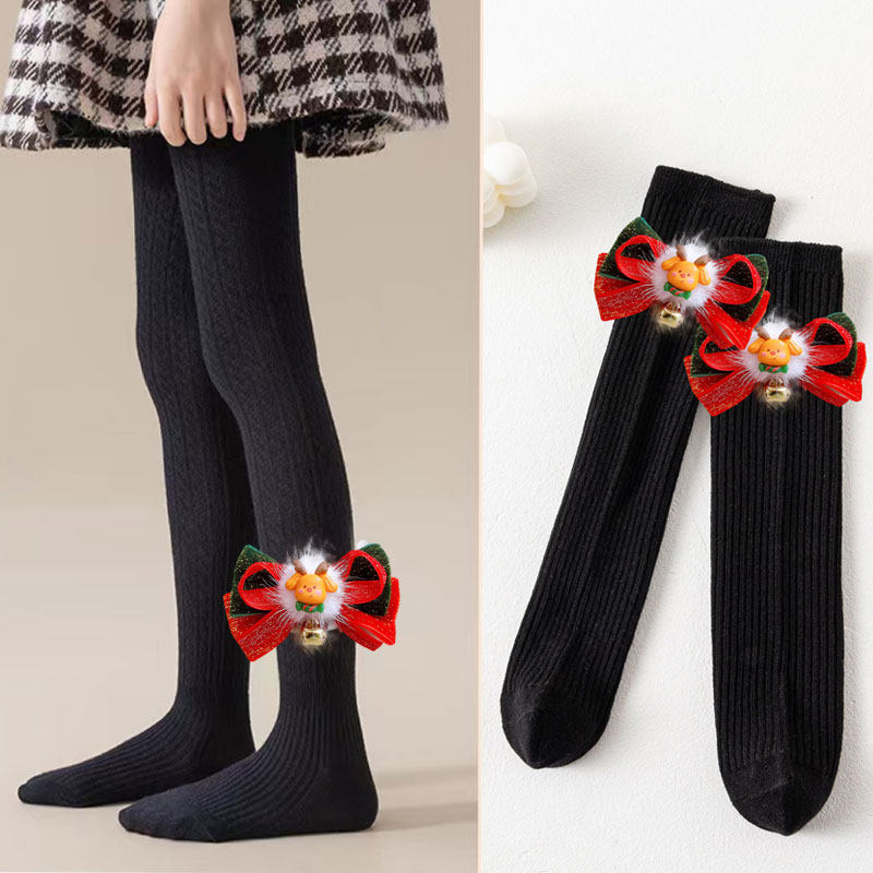 女童圣诞新年连裤袜冬季儿童白色弹力加绒加厚女宝宝打底裤袜黑色,童装/婴儿装/亲子装,裤子,淘宝优惠券,粉丝福利购,淘宝优惠卷