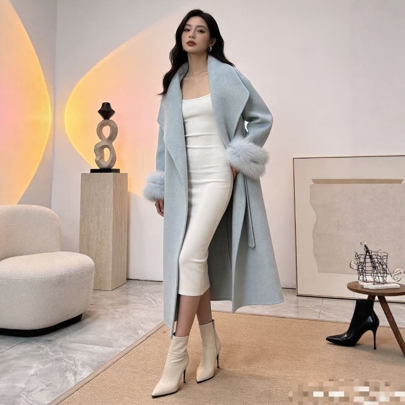 1.19【酒窝严选 濮院福利】时尚双面羊毛毛毛大衣不支持退换长117,女装/女士精品,毛衣,淘宝优惠券,粉丝福利购,淘宝优惠卷