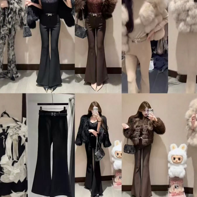 11.8【酒窝严选 捡漏福利】时尚显瘦百搭微喇裤不支持退换长104