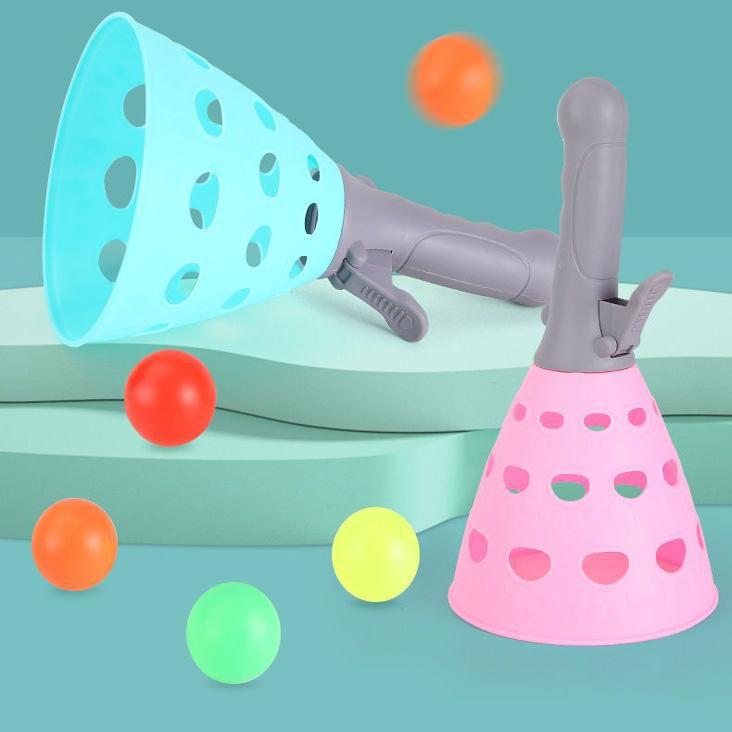 儿童对接球弹力球益智篮球弹射抛亲子互动双人户外运动玩具儿童