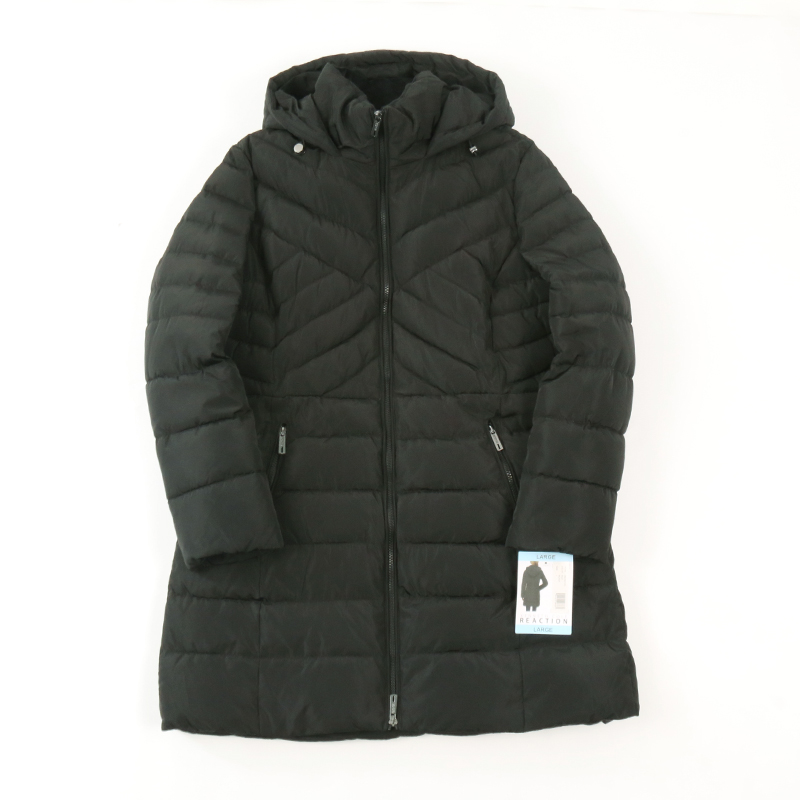 一件过冬御寒服外贸欧美加厚连帽中长款羽绒服修身外套女冬款上衣