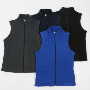 外贸户外运动休闲保暖摇粒绒马甲女春秋冬冲锋衣无袖 加绒内胆坎肩