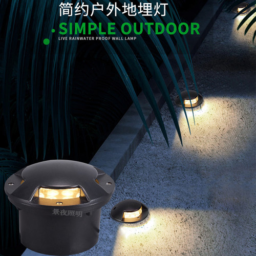 埋地灯防水侧发光龟背灯步道灯