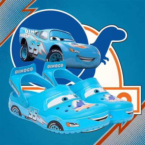 代购Lightning Mcqueen x Crocs卡骆驰汽车总动员闪电麦克洞洞鞋