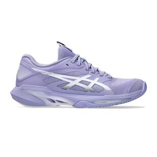 海外代购Asics/亚瑟士女士网球鞋透气防滑紫色网面硬地红土