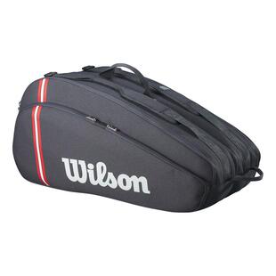 代购Wilson威尔胜网球包防热保护独立鞋仓多隔层设计耐磨损黑色