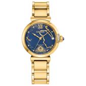 代购 Citizen西铁城女士腕表夜光日期计时光能金属防水钢带蓝盘