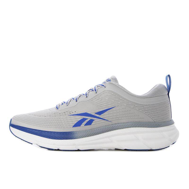 代购Reebok锐步男士跑步鞋支撑性缓震防滑透气灰色合成纤维厚底