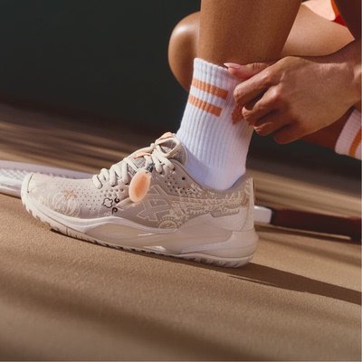 代购Asics X FP Movement亚瑟士联名限量款印花舒适缓震女网球鞋