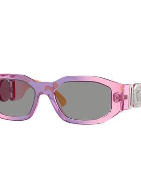 代购Versace范思哲男女太阳镜防紫外线灰色镜片非偏光53mm镜片