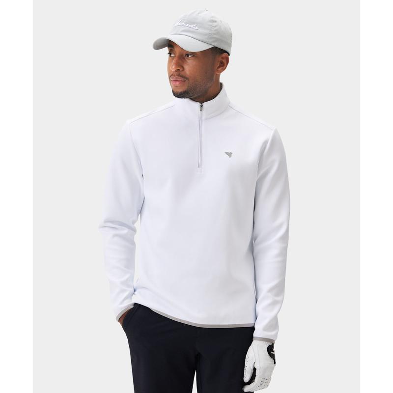 代购MACADE运动衫男士保暖透气防风速干白色轻便柔软弹力户外运