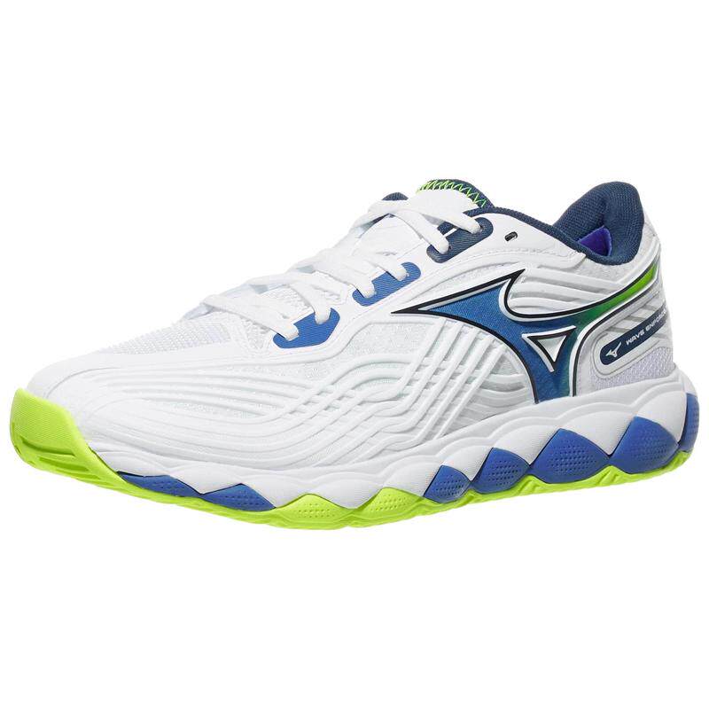 海外代购Mizuno/美津浓男士网球鞋减震缓震侧向支撑白蓝配色