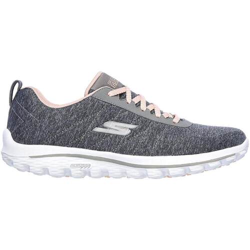 海外代购Skechers/斯凯奇女士高尔夫鞋无钉防滑缓震舒适系带灰色