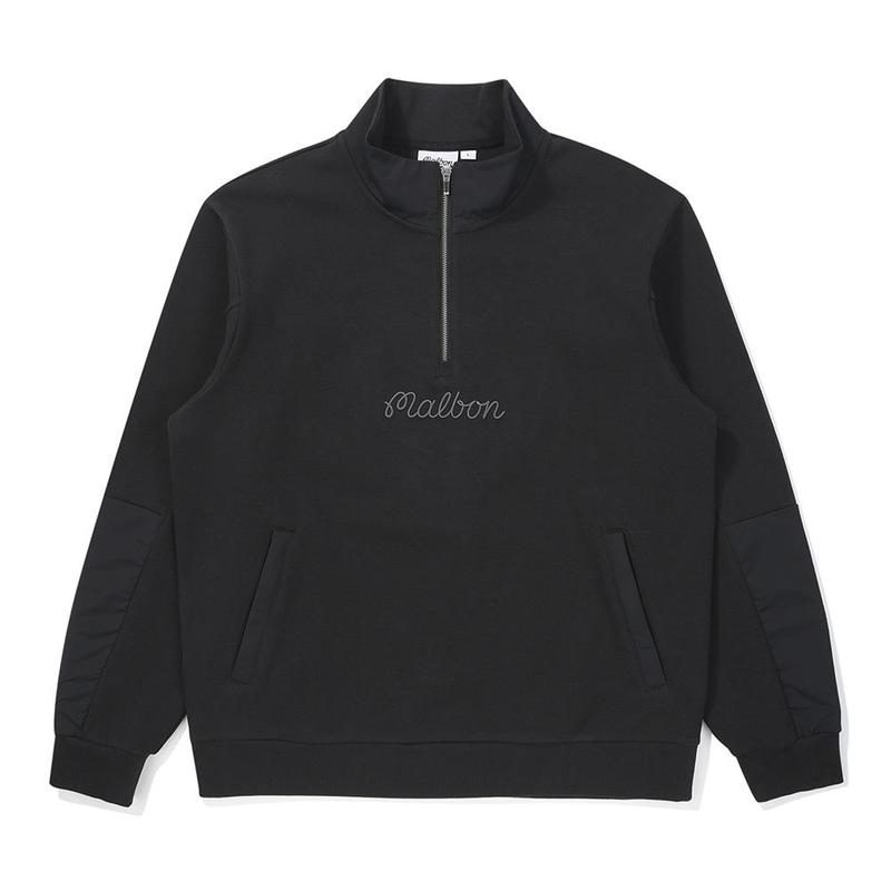 MALBON GOLF男士半拉链卫衣保暖设计透气性佳弹性舒适防风结构