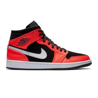 Air Jordan 1 Mid Men (black / infrared 23-white)