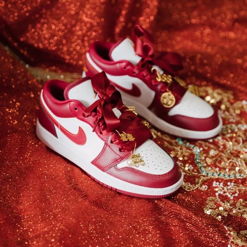 代购JORDAN Air 1 Low aj婚鞋 男女同款情侣鞋耐磨低帮复古运动
