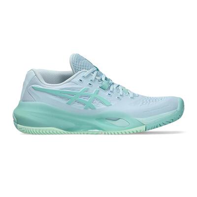 海外代购Asics/亚瑟士女士网球鞋缓震抓地力EVA中底薄荷绿红土场