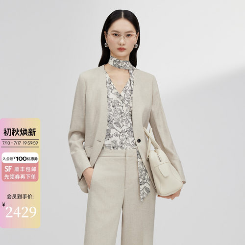 2026夏醋酸西装外套女
