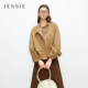 风衣外套女长袖 JESSIE26年秋季 短款 美拉德风夹克休闲工装 立领 新款