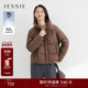 新款 JESSIE量感龟背90鸭绒服女士翻领保暖短款 羽绒外套2025年冬季