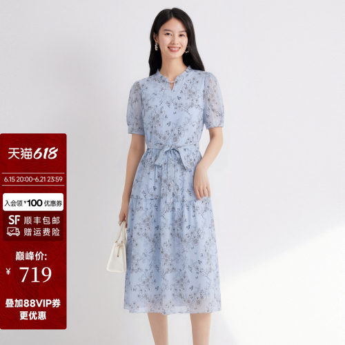 2026夏季新款印花连衣裙女