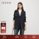 短款 JESSIE女装 长袖 气质休闲风衣双排扣正肩袖 外套 2025年秋冬新款