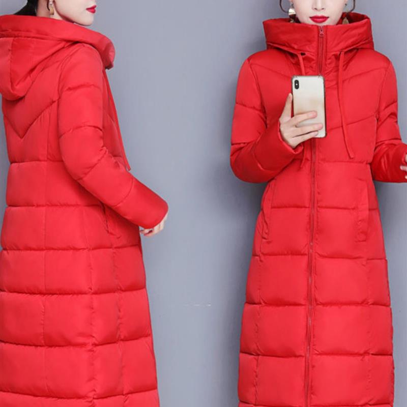 羽绒棉服女新款寒棉衣中长款过膝大码加厚冬季外套洋气棉袄时尚感