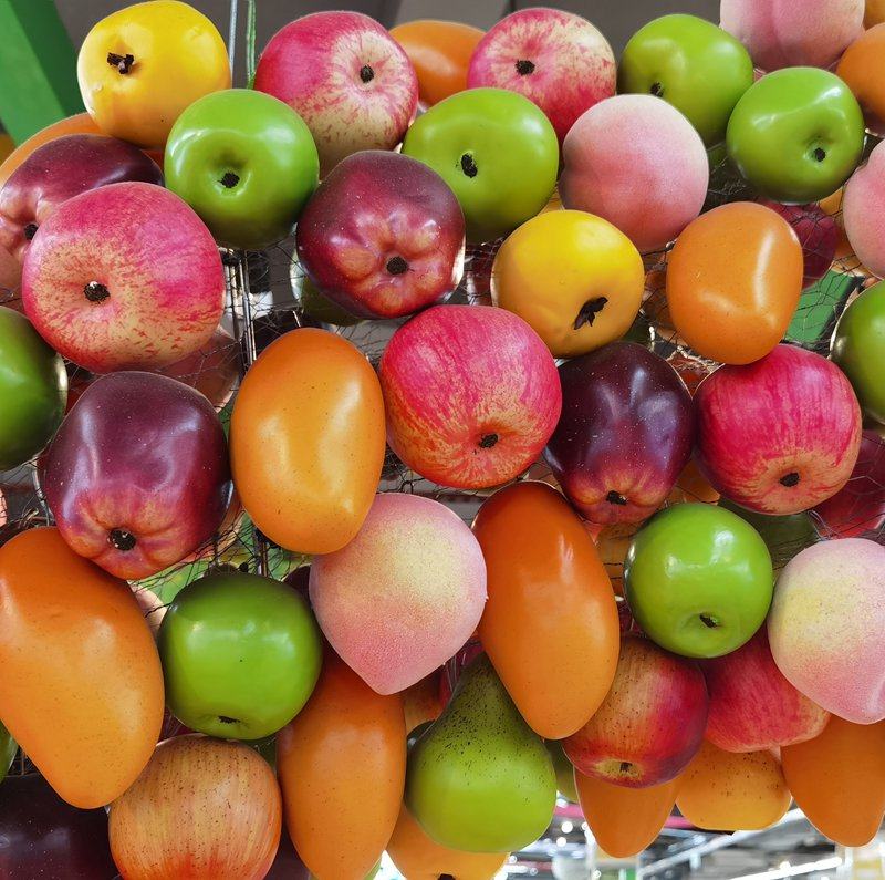 仿真水果模型摆件蔬菜套餐幼儿园玩具品家居橱柜苹果装饰品摆设品