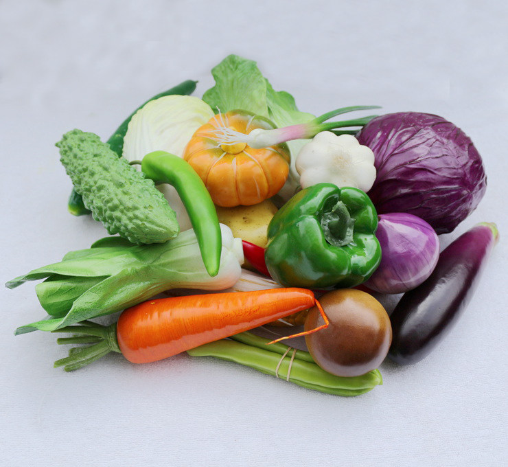 仿真蔬菜水果模型假蔬菜饰品高档蔬菜模型套装橱柜样板房装饰包邮