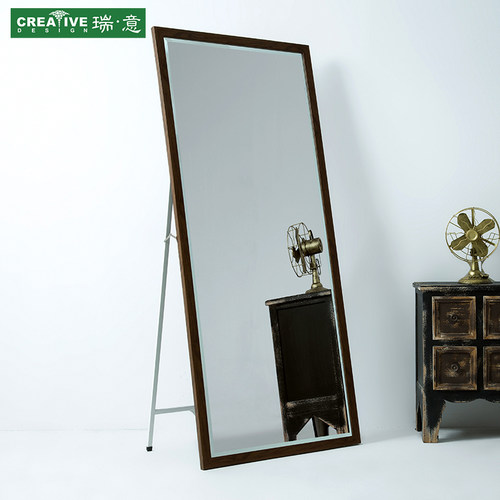 瑞意复古方形防爆全身穿衣镜