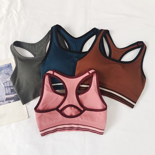 外贸原单运动内衣女防震高强度透气无钢圈减震跑步健身瑜伽背心