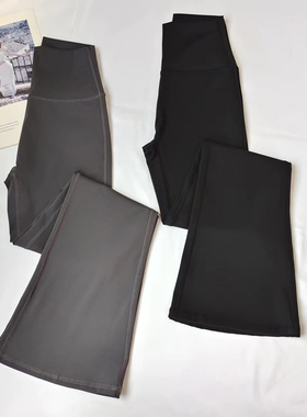 瑜伽裤外穿高腰提臀微喇裤显瘦外穿跳舞健身速干裸感运动瑜伽长裤